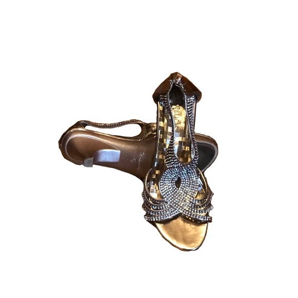 Rose Gold Diamond Heels - Picture 2 of 3